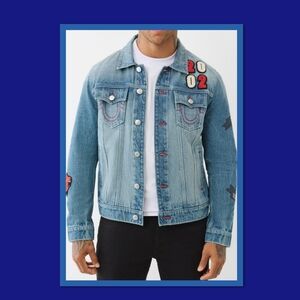 TRUE RELIGION JESSIE PATCH DENIM JACKET.